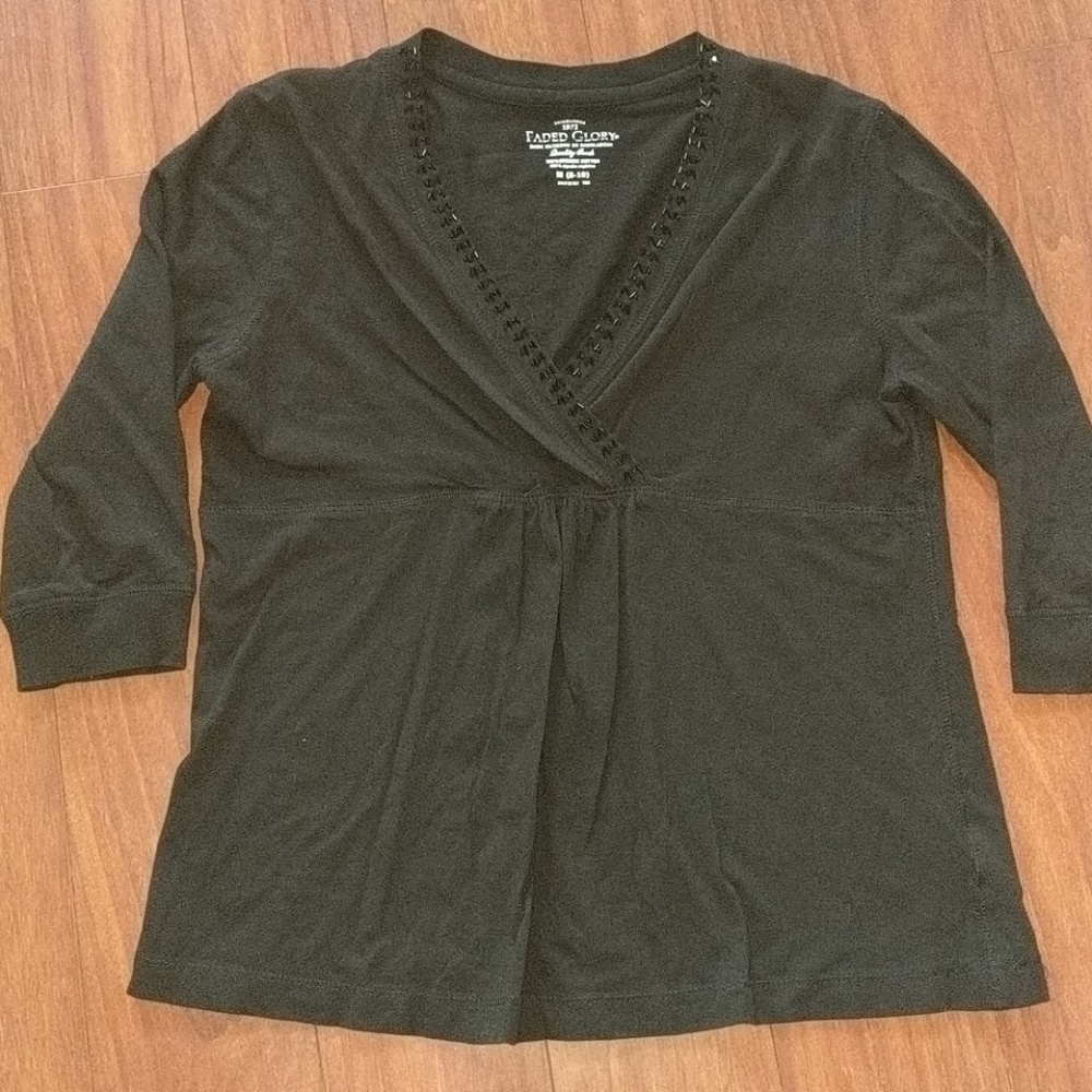 Organic Cotton 3/4 Sleeve Top NWOT
